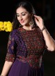 Designer Anarkali Suit In Purple Color